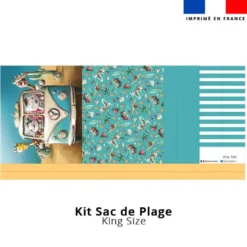 Kit couture sac cabas motif hippo van - Création Stillistic