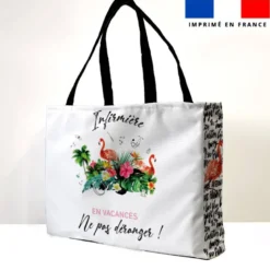 Kit couture sac cabas motif infirmière