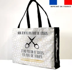Kit couture sac cabas motif j'peux pas j'ai couture