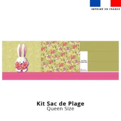 Kit couture sac cabas motif lapin printanier - Création Stillistic