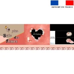 Kit couture sac cabas motif la plus belle des fleurs