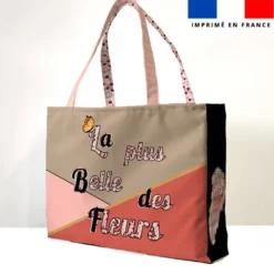 Kit couture sac cabas motif la plus belle des fleurs
