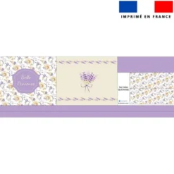 Kit couture sac cabas motif lavande