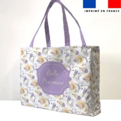 Kit couture sac cabas motif lavande