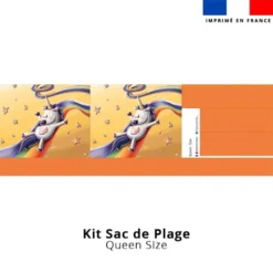 Kit couture sac cabas motif licorne toboggan - Création Stillistic