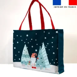 Kit couture sac cabas motif lutin de Noël
