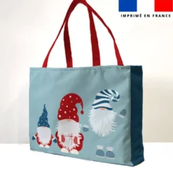 Kit couture sac cabas motif lutin de Noël