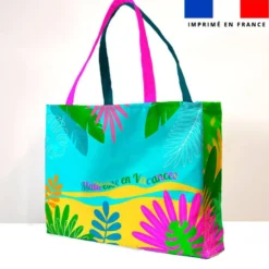 Kit couture sac cabas motif maitresse en vacances