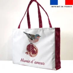 Kit couture sac cabas motif mamie grenade