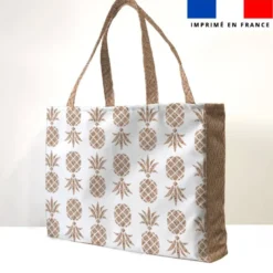 Kit couture sac cabas motif mandala effet rotin