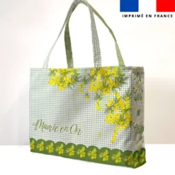 Kit couture sac cabas motif mamie mimosa