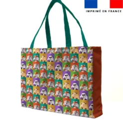 Kit couture sac cabas motif mosaïque animaux Lou-Sticks - Création Stillistic