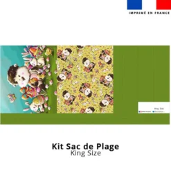 Kit couture sac cabas motif mouton et oeufs de Pâques - Création Stillistic