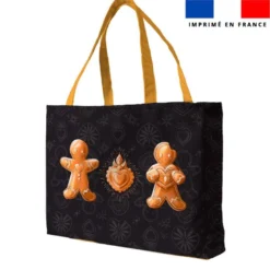 Kit couture sac cabas motif Noël bonhomme pain d'épices - Création Stillistic