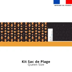 Kit couture sac cabas motif Noël pain d'épices - Création Stillistic