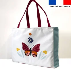 Kit couture sac cabas motif papillon