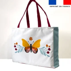Kit couture sac cabas motif papillon