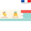 Kit couture sac cabas motif petit poussin de Pâques