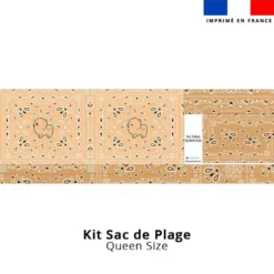 Kit couture sac cabas motif spitz bandana - Création Jolifox