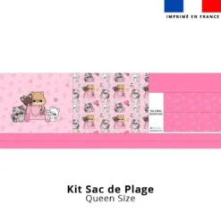Kit couture sac cabas motif spitz et nounours - Création Jolifox