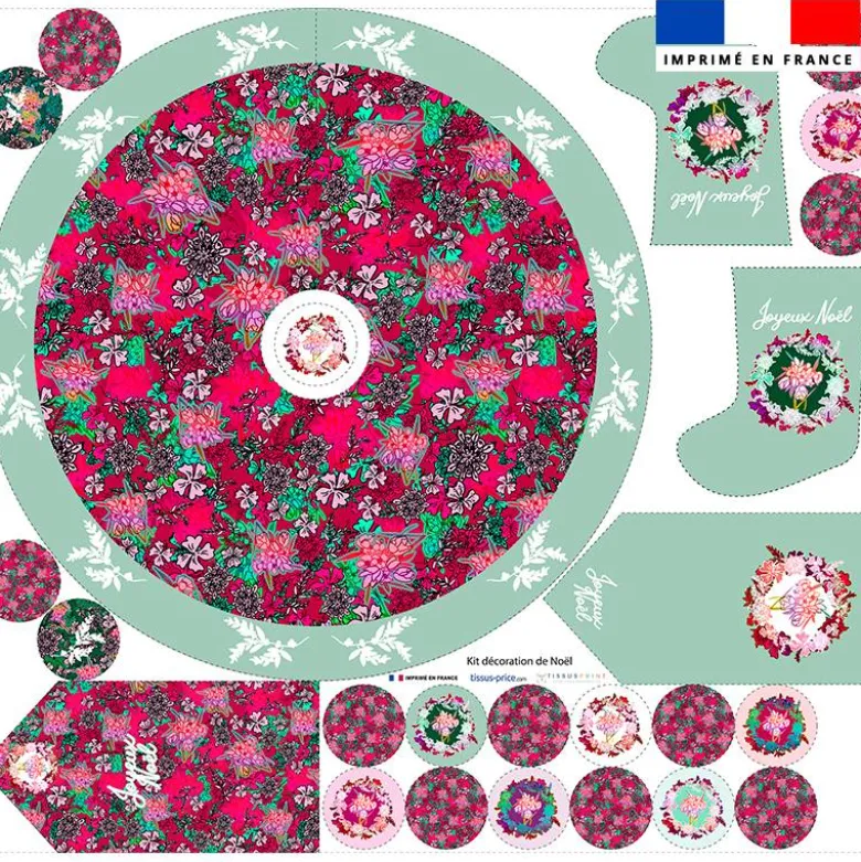 Kit décoration de Noel motif bohème - Création Lili Bambou Design