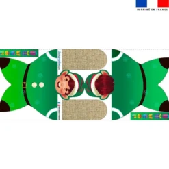 Kit doudou à coudre motif lutin de Noël