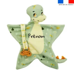 Kit doudou personnalisé - Bébé dino
