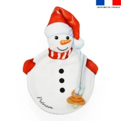Kit doudou personnalisé - Bonhomme de neige