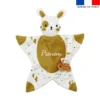 Kit doudou personnalisé - Lapin