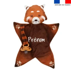 Kit doudou personnalisé - Panda roux