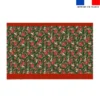 Kit hotte de Noel motif animaux couronne et fleur de noel - Création Stillistic