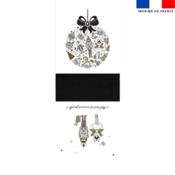 Kit hotte de Noel motif casse-noisette + Fausse fourrure