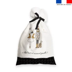 Kit hotte de Noel motif casse-noisette + Fausse fourrure