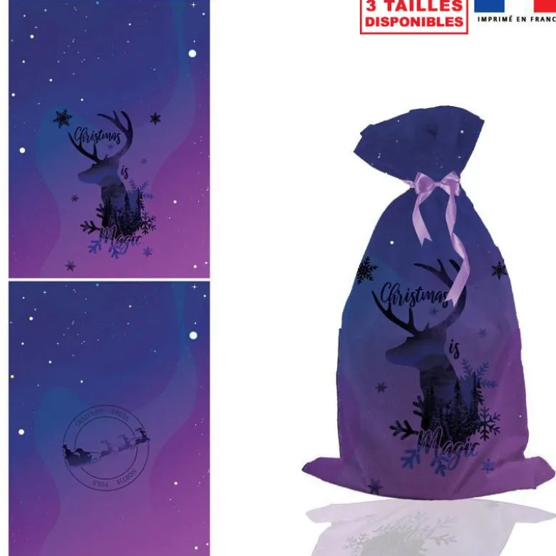 Kit hotte de Noel motif Christmas Magic