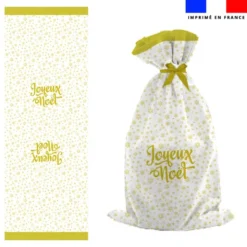 Kit hotte de Noel motif flocons de noel
