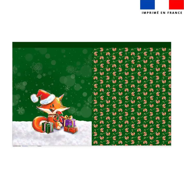 Kit hotte de Noel motifRenard de noel - Création Stillistic