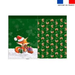 Kit hotte de Noel motifRenard de noel - Création Stillistic