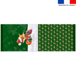 Kit hotte de Noel motifRenard de noel - Création Stillistic