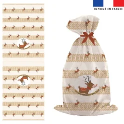 Kit hotte de Noel motif renne scandinave