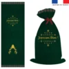 Kit hotte de Noel motif renne vert