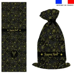 Kit hotte de Noel motif sapin gold