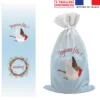 Kit hotte de Noël bleu motif Surprise