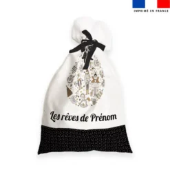Kit hotte personnalisé motif casse-noisette + Fausse fourrure