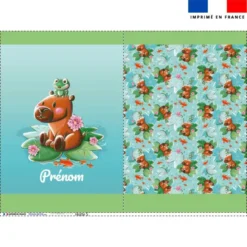 Kit hotte personnalisé motif capybara - Création Stillistic