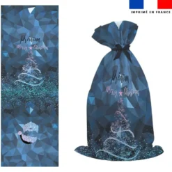 Kit hotte personnalisé motif Merry Christmas féerique