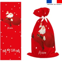 Kit hotte personnalisé motif Père noël