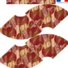 Kit Jupe Courte - Art déco bordeaux