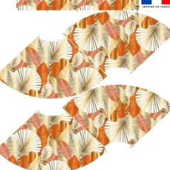 Kit Jupe Courte - Art déco orange