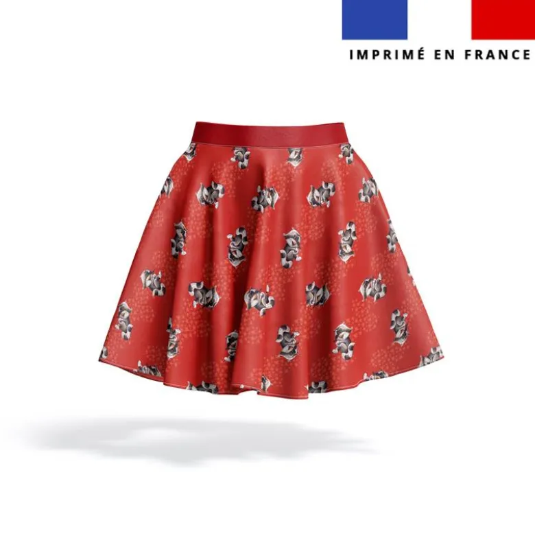 Kit jupe enfant motif bébé raton - Création Stillistic