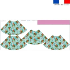 Kit jupe enfant motif capybara - Création Stillistic